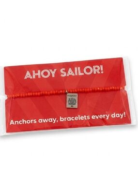 Virgin Voyages "Ahoy Sailor" Passport Charm Bracelet — NEW